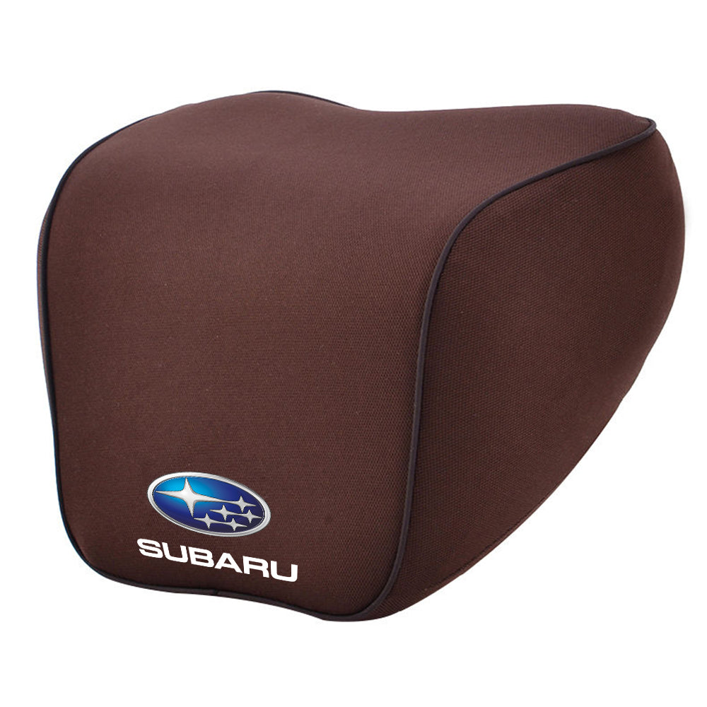 Lumbar Support Cushion for Car and Headrest Neck Pillow Kit, Custom For Cars, Ergonomically Design for Car Seat, Car Accessories SU13983 - Delicate Leather