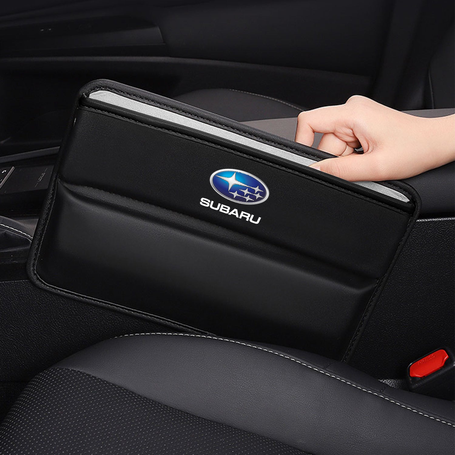 Car Seat Gap Filler Organizer, Custom Fit For Your Cars, Multifunctional PU Leather Console Side Pocket Organizer for Cellphones, Cards, Wallets, Keys