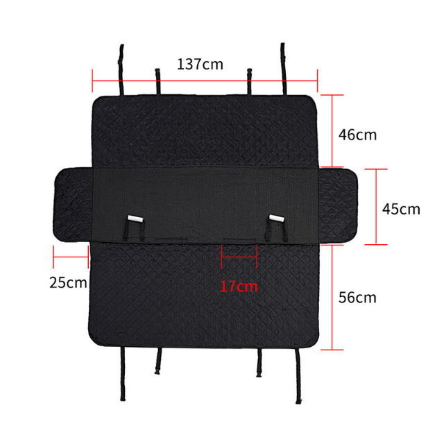 Waterproof Dog Car Seat Cover - Pet Transport Carrier for Car Backseat - Delicate Leather