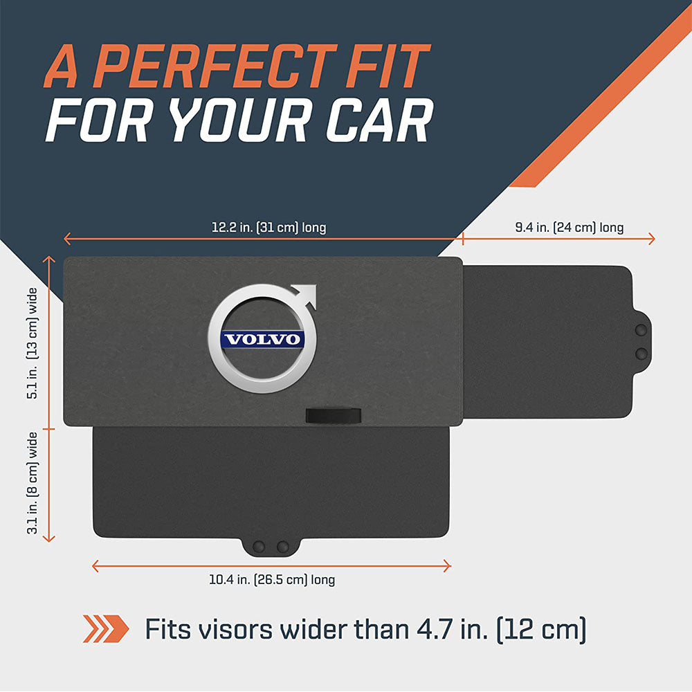 Polarized Sun Visor Sunshade Extender for Car with Polycarbonate Lens, Custom For Your Cars, Anti-Glare Car Sun Visor Protects from Sun Glare, Snow Blindness, UV Rays, Universal for Cars, SUVs MY13999 - Delicate Leather