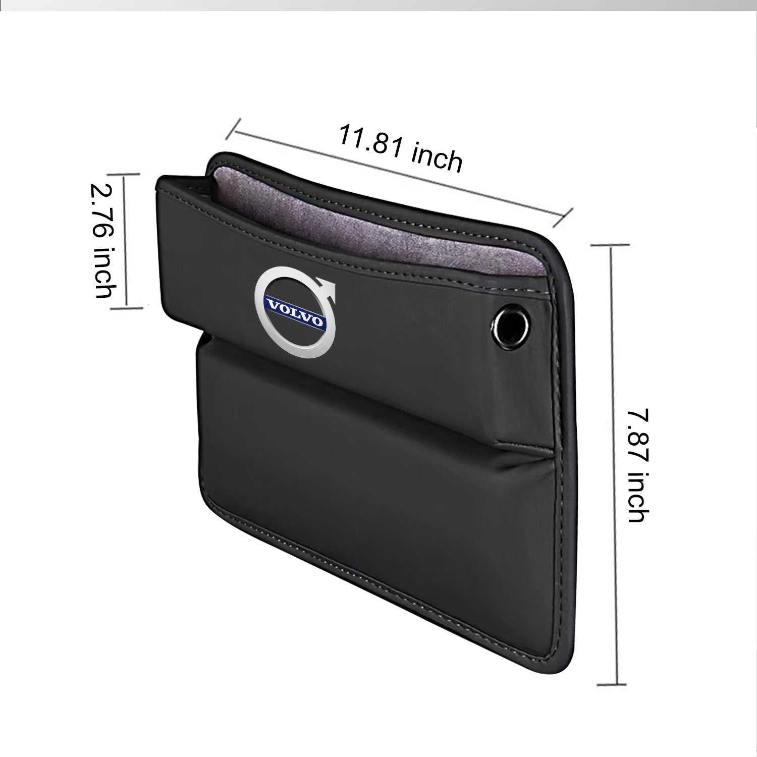 Car Seat Gap Filler Organizer, Custom For Your Cars, Multifunctional PU Leather Console Side Pocket Organizer for Cellphones, Cards, Wallets, Keys