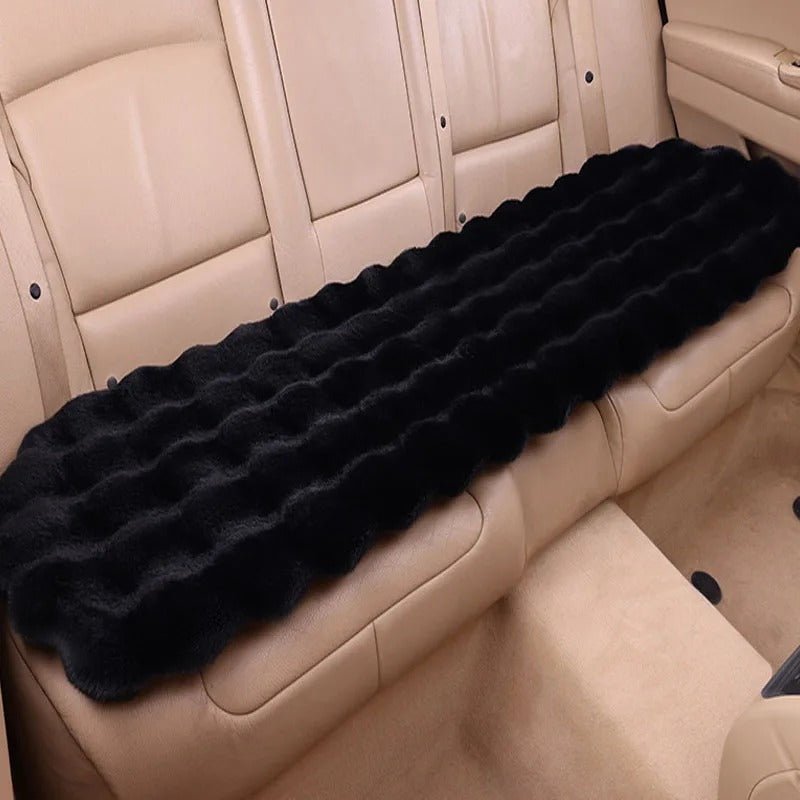 Winter Plush Rabbit Car Seat Covers – Ultra-Soft, Warm & Universal Fit Cushion Pads, Gift For Mother's Day 2025 - Delicate Leather