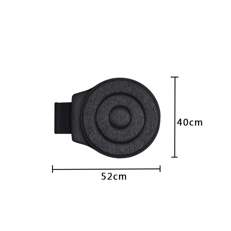 360° Rotating Seat Cushion – Swivel Pad for Cars, Office, and Home Chairs - Delicate Leather