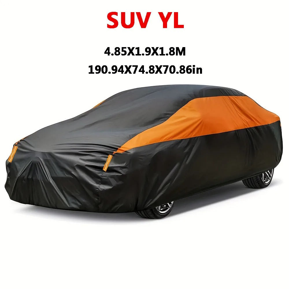 Universal Waterproof Car Cover for Sedan & SUV – All-Weather Protection Against Sun, Rain, Snow, UV & Dust – 190T Full Outdoor Cover