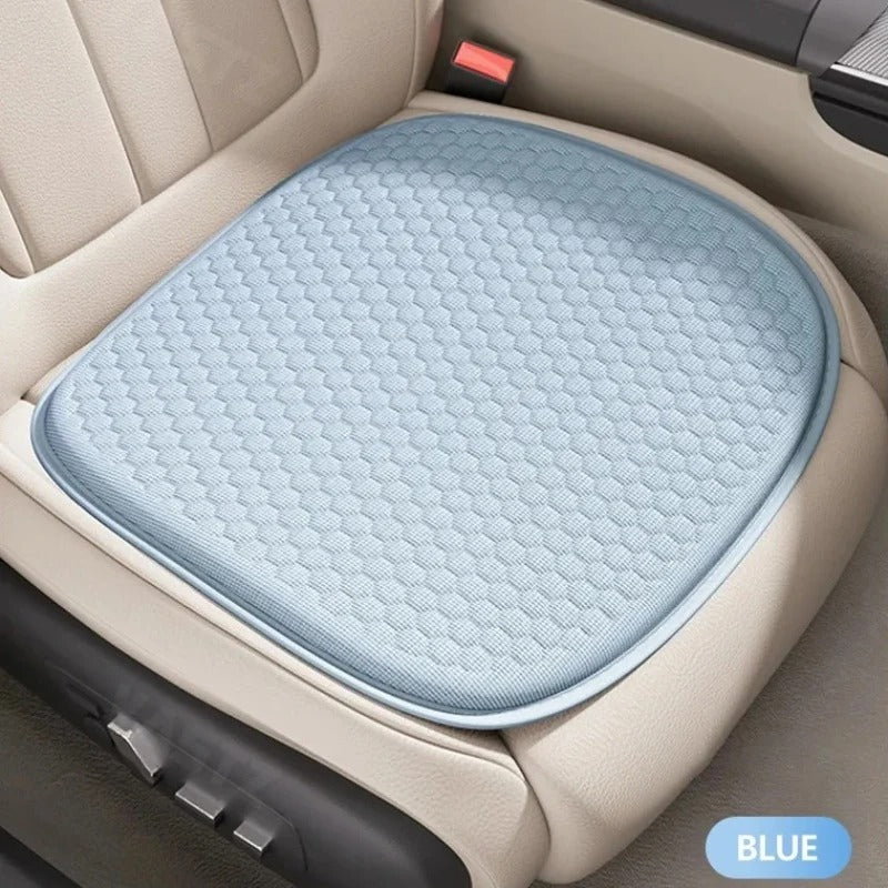 TPE Gel Seat Cushion – Breathable Honeycomb Cooling Cushion for Car, Office & Home - Delicate Leather