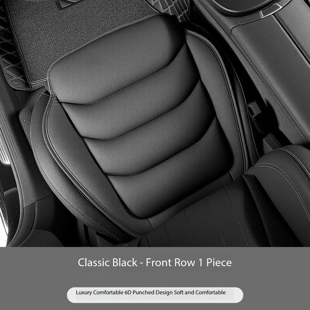 Universal Breathable Soft Leather Car Seat Cover – Non-Slip Protective Cushion for Car Interior - Delicate Leather