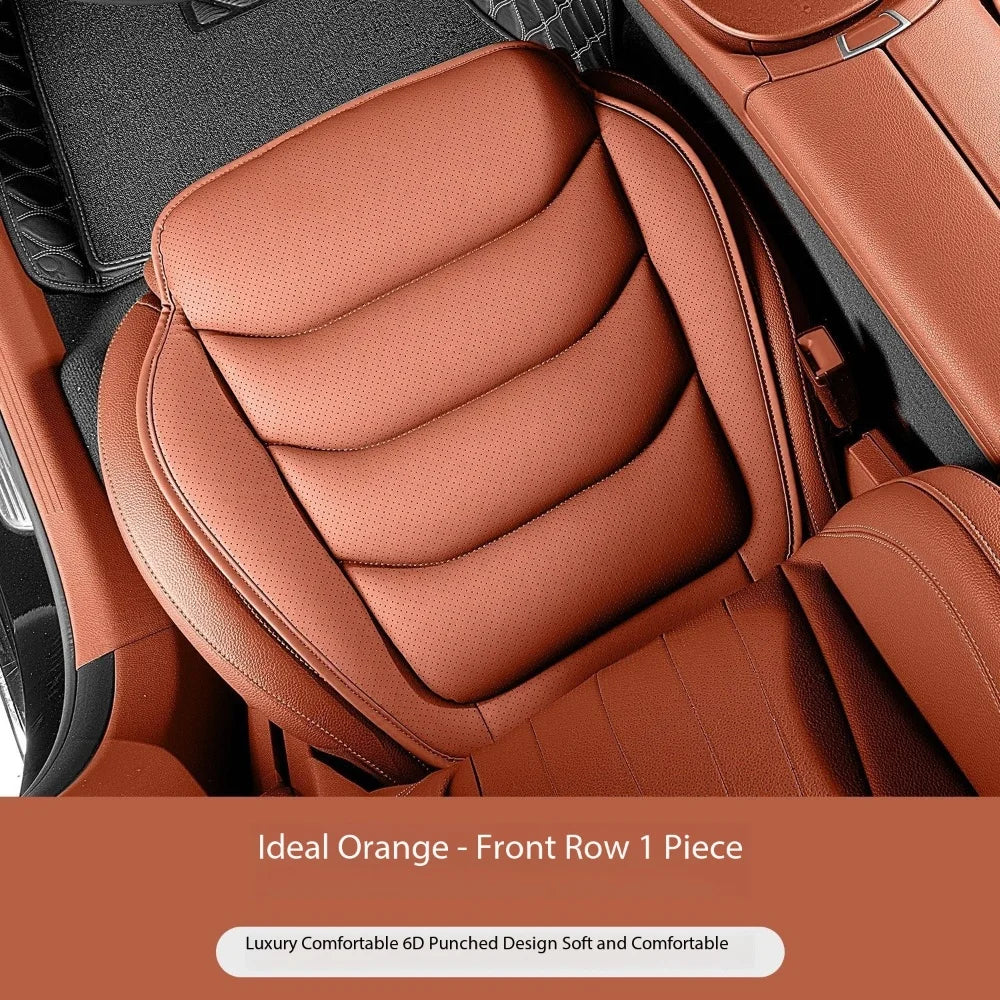 Universal Breathable Soft Leather Car Seat Cover – Non-Slip Protective Cushion for Car Interior - Delicate Leather