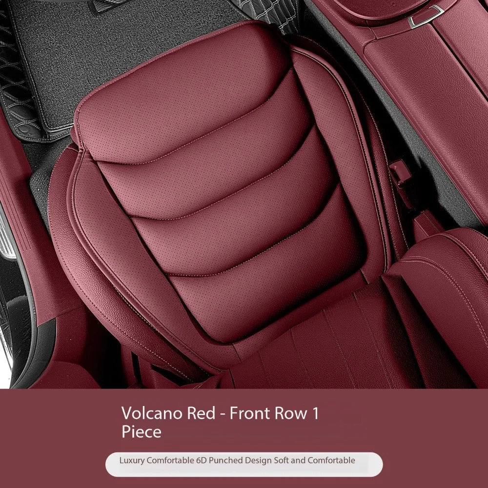Universal Breathable Soft Leather Car Seat Cover – Non-Slip Protective Cushion for Car Interior - Delicate Leather