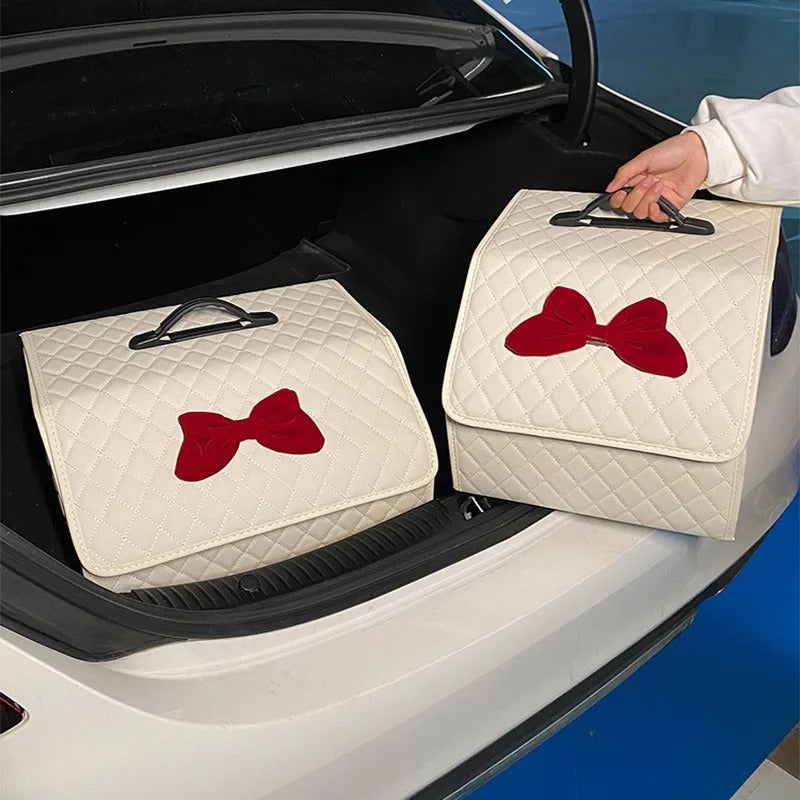 Cute Car Trunk Organizer for Women – Foldable, Versatile & Stylish Storage Solution