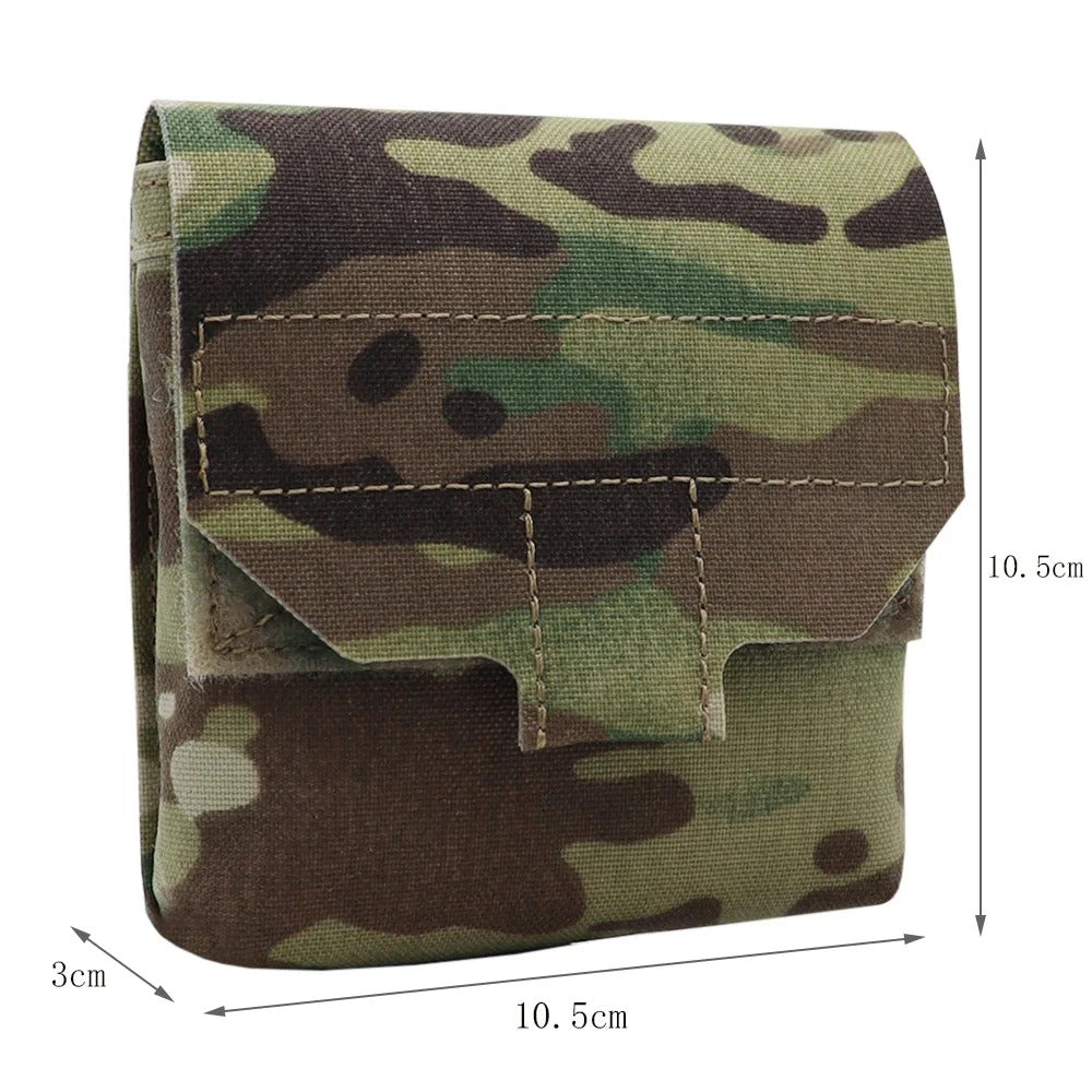 Tactical Hunting Molle Belt Waist Bag, Mini Sundries Bag Pouch, Hunting Airsoft Camping Multi-Purpose Storage Bags - Delicate Leather