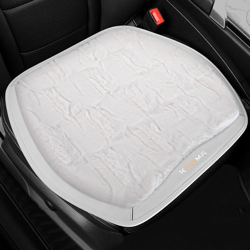 Luxury Thick Plush Car Seat Cushion – Warm Mink Velvet Winter Seat Cover for Comfort and Protection - Delicate Leather