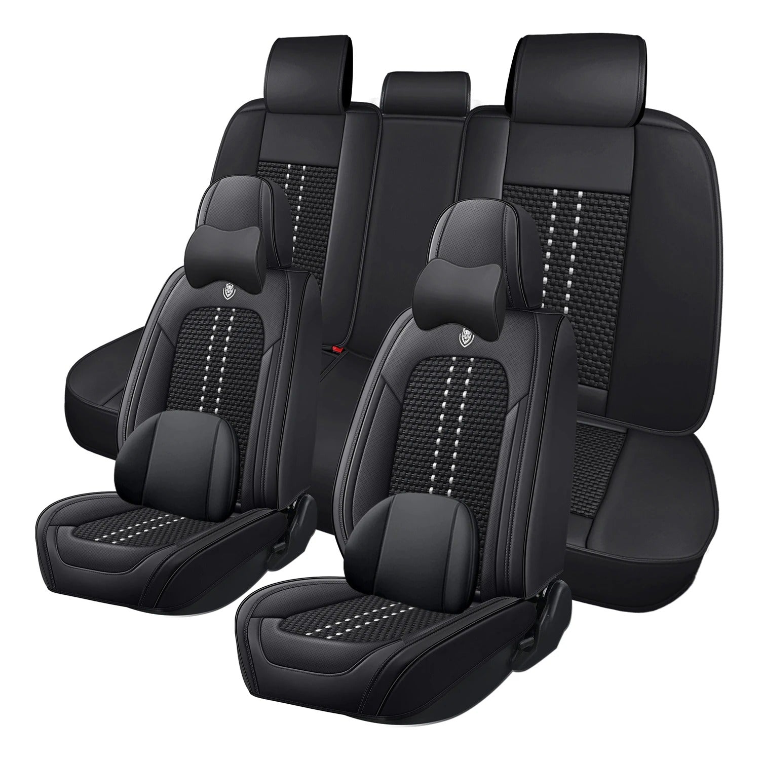 Full Set Leather Car Seat Covers for Toyota Corolla (2009–2023) – Universal Fit, Airbag Compatible - Delicate Leather