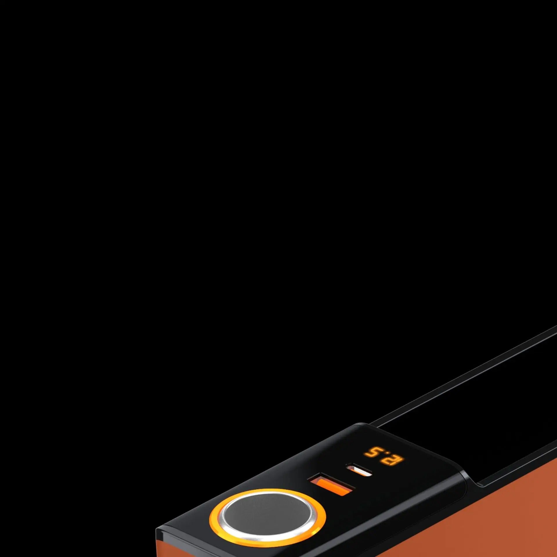 Car Seat Gap Filler Organizer 52W Charging Car Organizer Storage Box Base Removable Seat Gap Filler for Car Organizer Front Seat - Delicate Leather