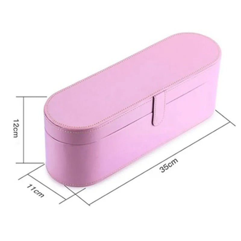 Portable PU Leather Hair Dryer Case – Hard Box Anti-Scratch Cover Pouch for Dyson Supersonic Home Storage - Delicate Leather