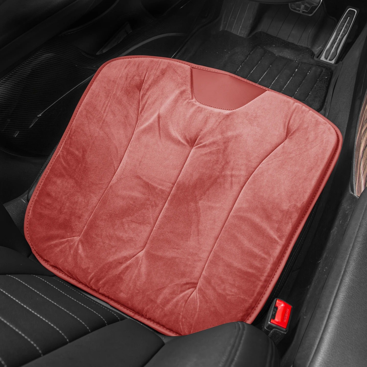 Car Seat Cushion – Non-Slip Chair Pad for Driving & Everyday Seating - Delicate Leather