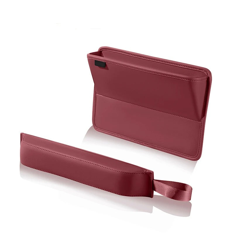 Leather Car Seat Gap Slot Storage Box Drop Stop Plug Filler Crevice Phone Holder Organizer Interior Decoration Accessories - Delicate Leather