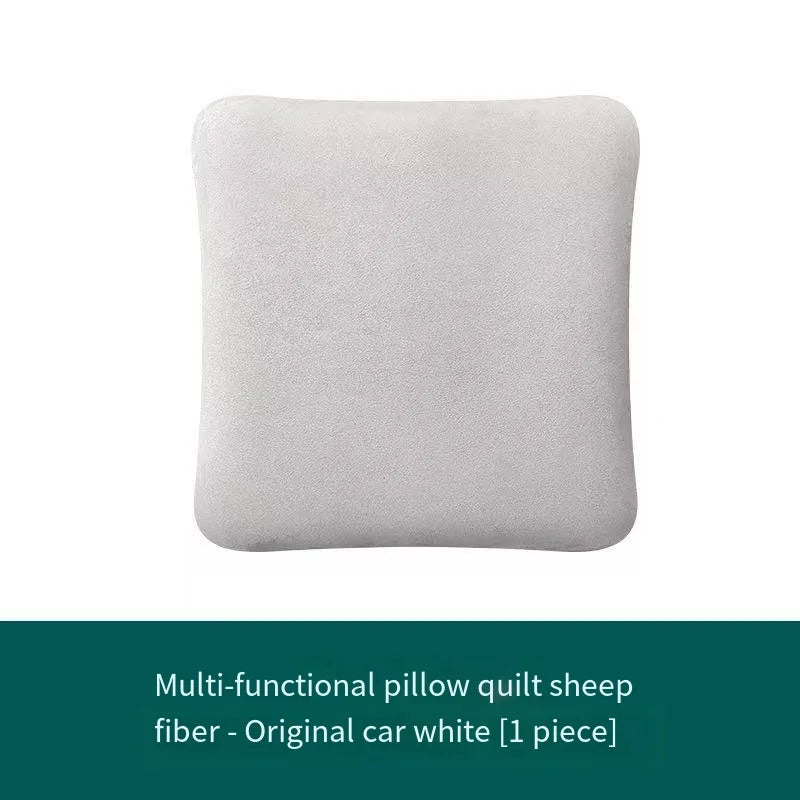 Nappa Leather Car Neck Pillow and Seat Pillow - Soft Headrest Lumbar Support for Comfortable Driving - Auto Accessories - Delicate Leather