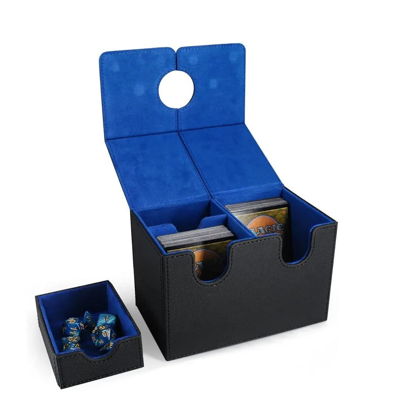 Card Deck Box Organizer Holder Storage for Commander MTG - Delicate Leather