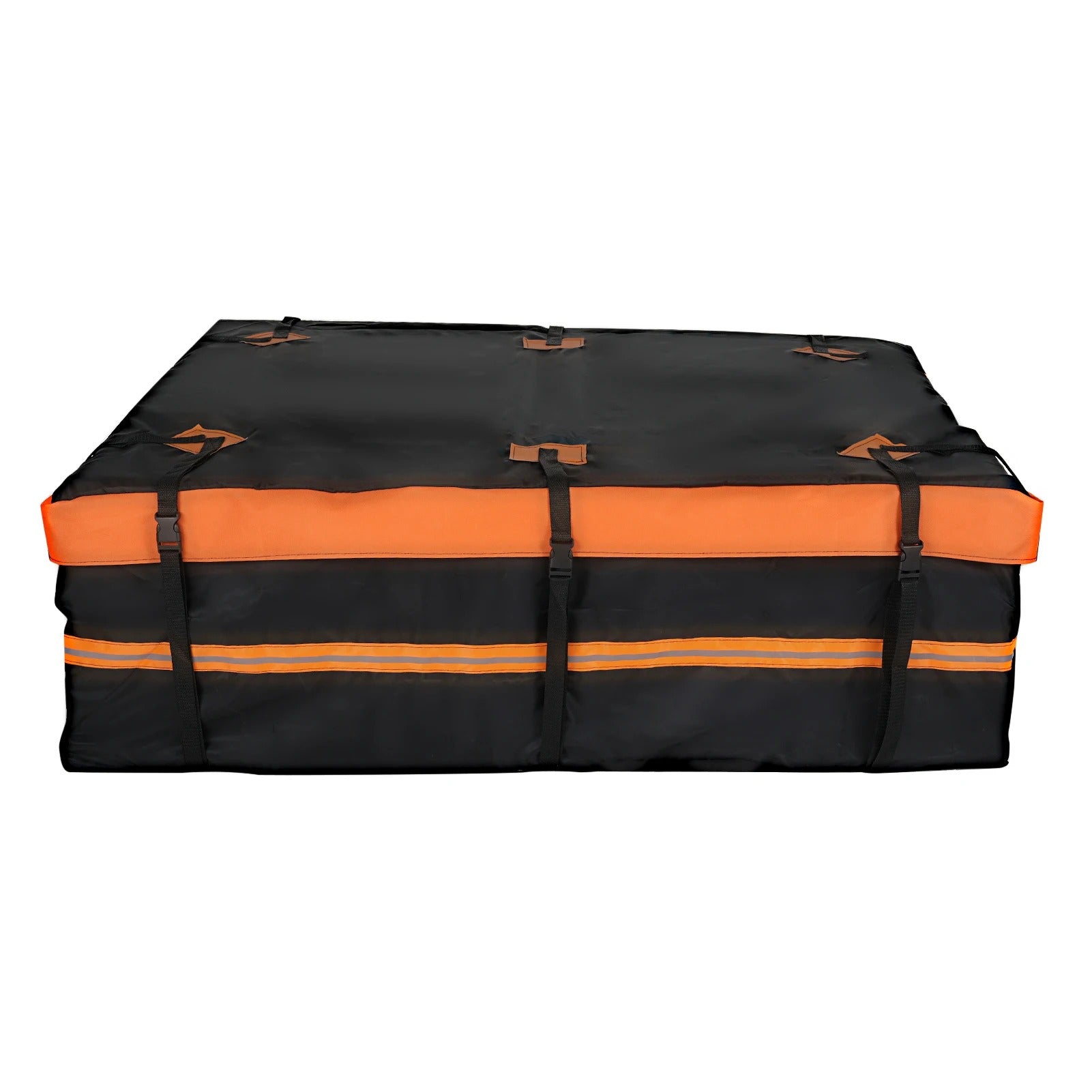 800D Waterproof Cargo Bag Car Roof Cargo Carrier Universal Luggage Bag Storage Cube Bag 20 Cubic Feet for All Cars with Rack - Delicate Leather