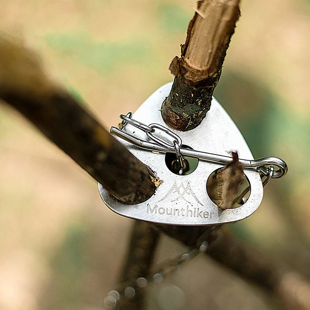 Camping Tripod Hanging Pot Bracket with Leather Storage Bag BBQ Rack Hanger