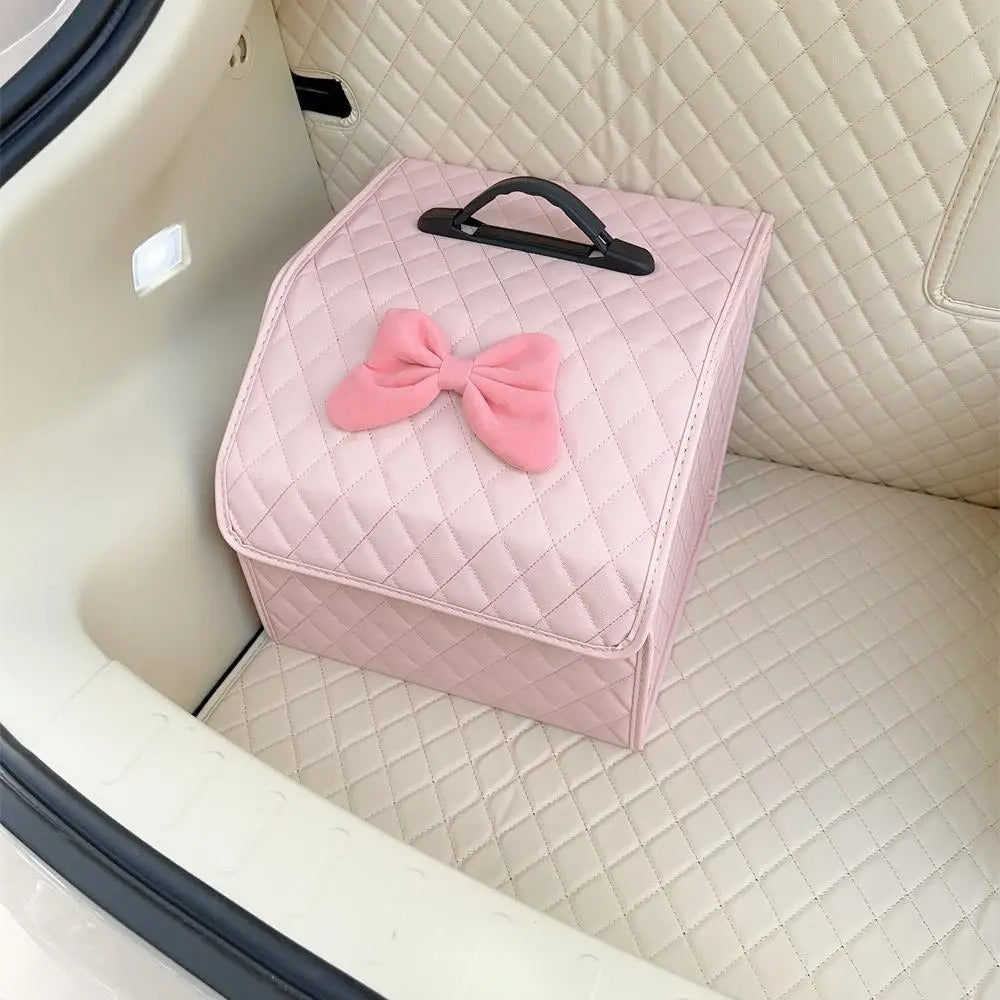 Cute Car Trunk Organizer for Women – Foldable, Versatile & Stylish Storage Solution