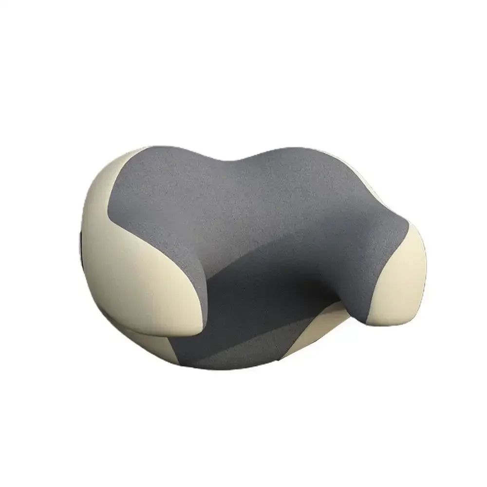 Car Headrest Pillow – Memory Foam Neck Support Cushion, Universal Fit Interior Auto Accessory - Delicate Leather