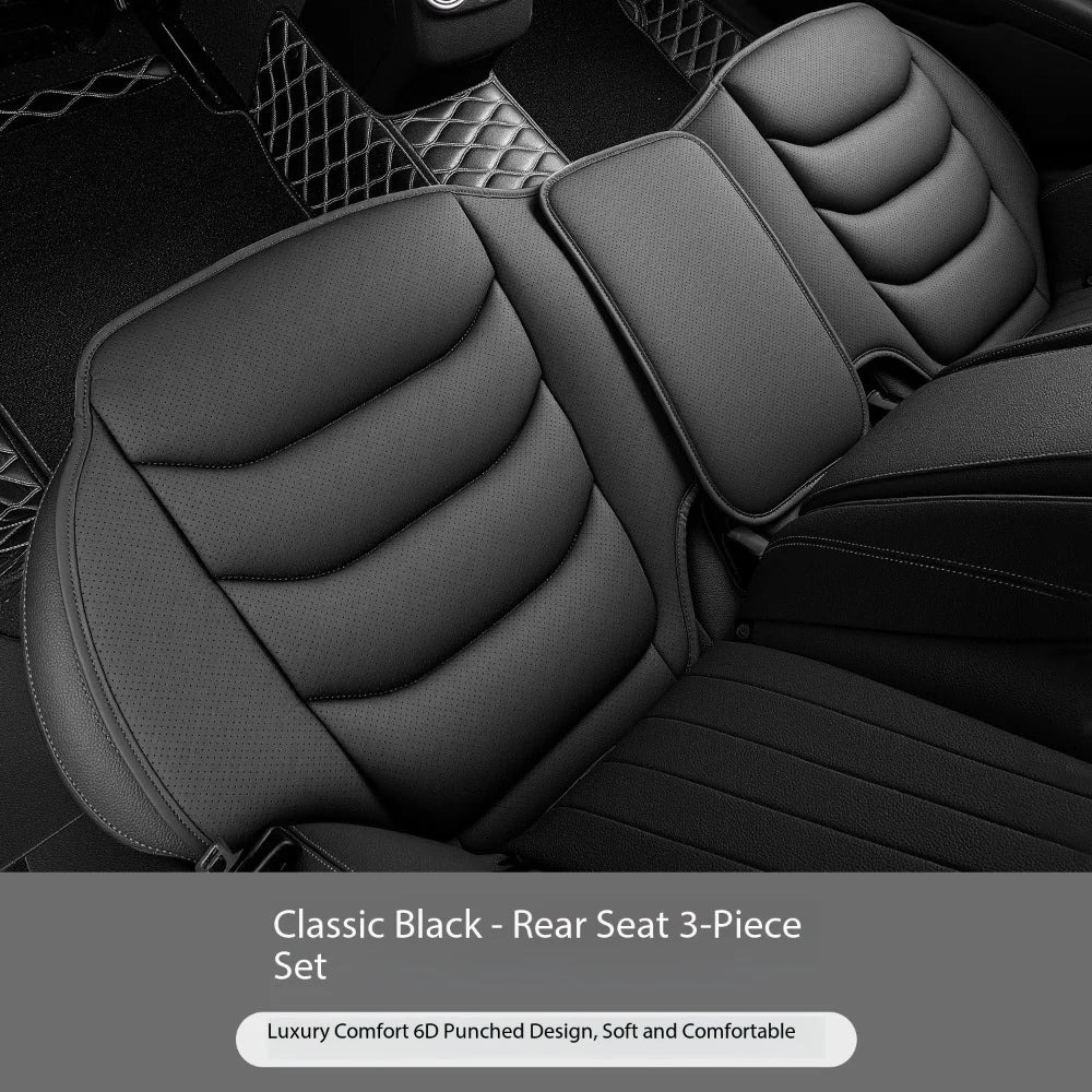 Universal Breathable Soft Leather Car Seat Cover – Non-Slip Protective Cushion for Car Interior - Delicate Leather