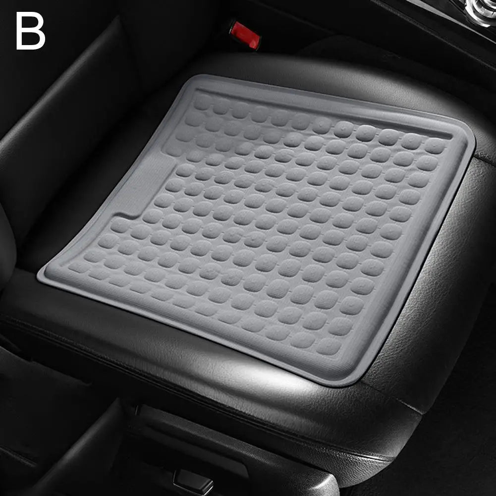 Gel Ice Seat Cushion – Breathable Convex Cooling Pad for Car, Truck, and Office Chairs - Delicate Leather