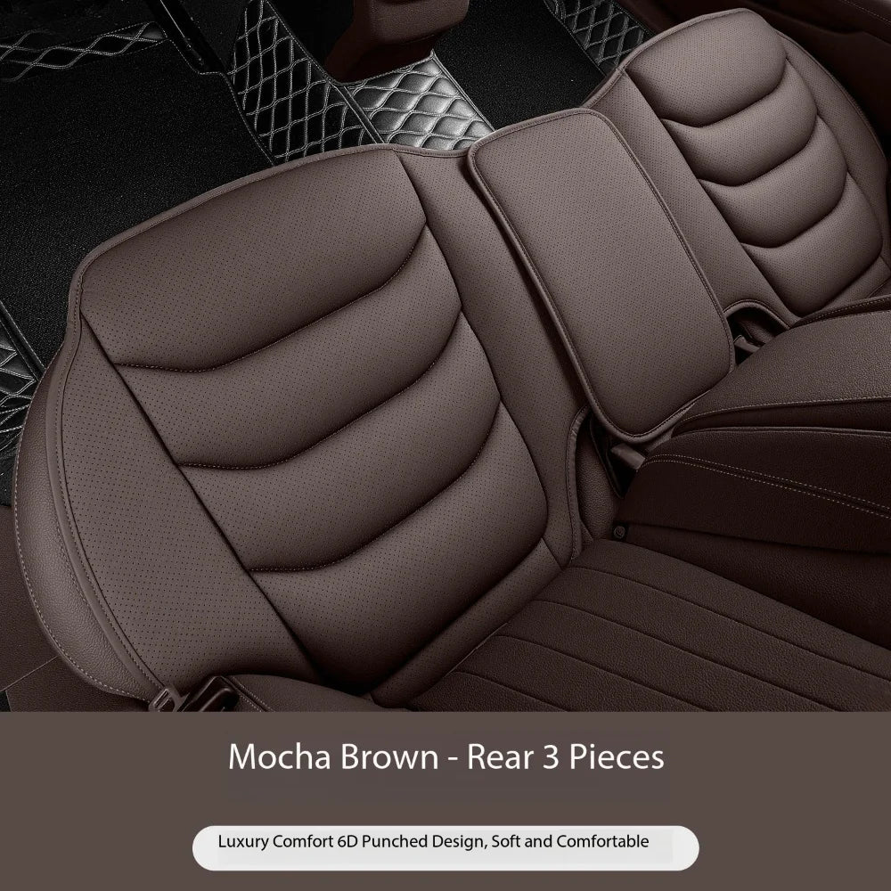 Universal Breathable Soft Leather Car Seat Cover – Non-Slip Protective Cushion for Car Interior - Delicate Leather