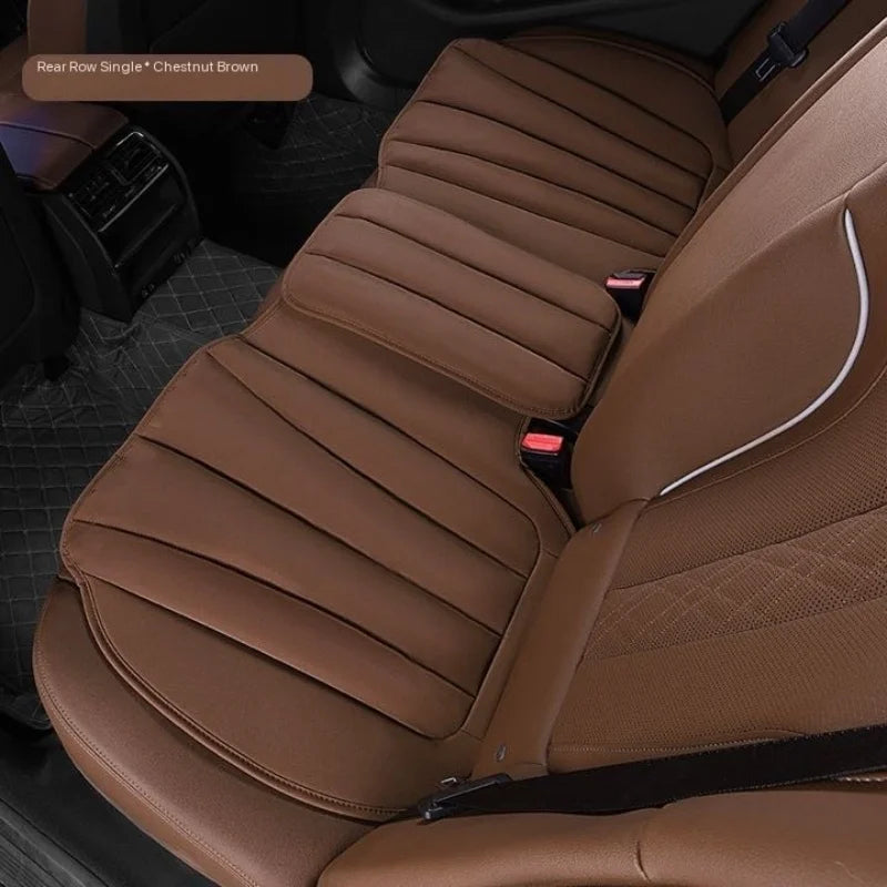 Suede Leather Car Seat Cushion – Soft Non-Slip Universal Seat Cover - Delicate Leather