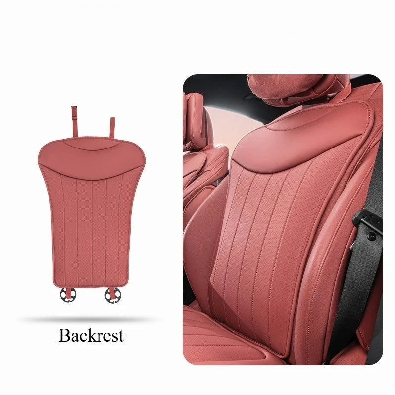 2025 Universal Car Seat Cushion – Premium Breathable Perforated Design for All-Season Comfort - Delicate Leather