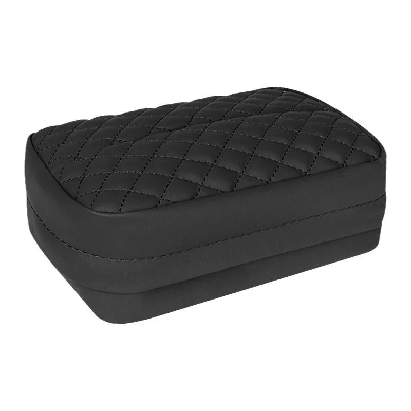 Car Tissue Storage Bag – PU Leather Hanging Organizer for Seat Back - Delicate Leather