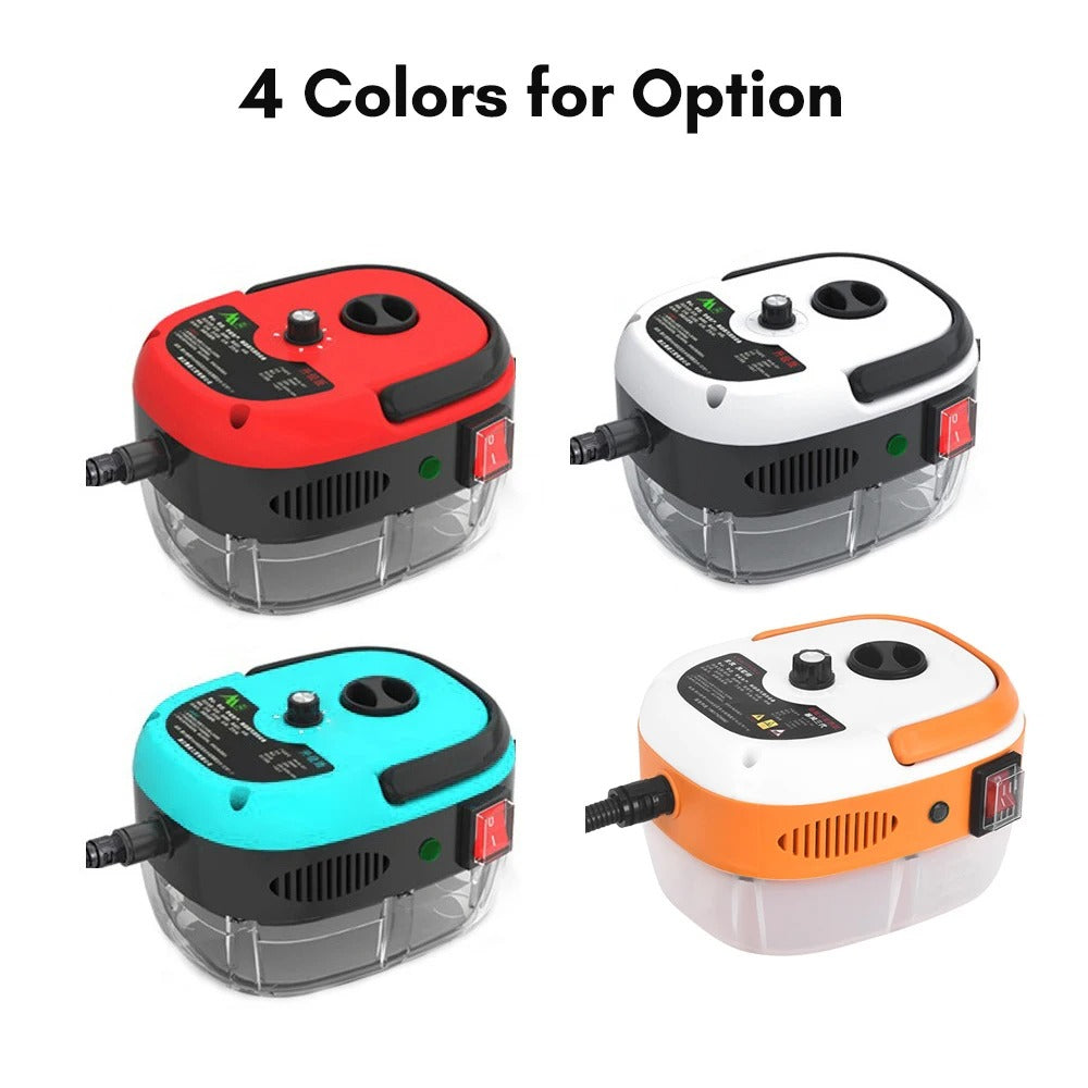 2500W Portable Handheld Steam Cleaner – High-Temperature Pressurized Cleaning Machine with Brush Heads