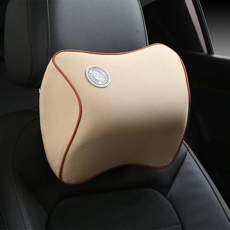 Car Lumbar Support & Neck Pillow Kit – Ergonomic Memory Foam Cushion for Back & Muscle Pain Relief