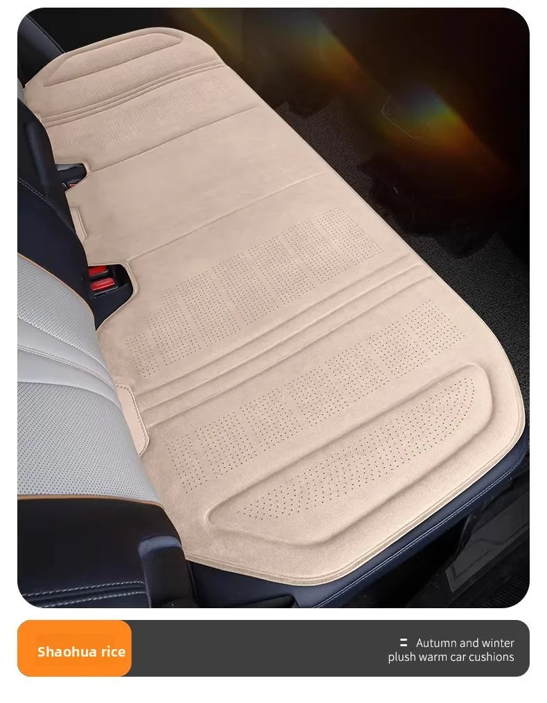 Suede Car Seat Cover – Breathable Ultra-Thin Seat Cushion Pad, Universal Fit - Delicate Leather
