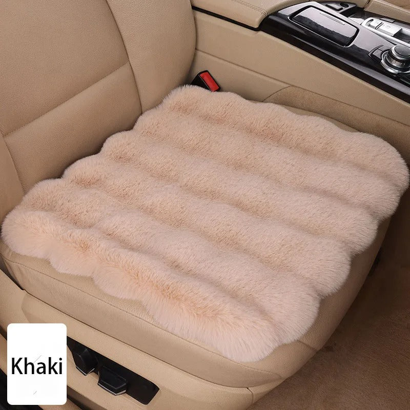 Winter Plush Rabbit Car Seat Covers – Ultra-Soft, Warm & Universal Fit Cushion Pads, Gift For Mother's Day 2025 - Delicate Leather