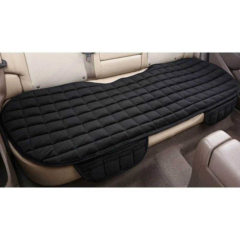 Universal Car Seat Cushion – Non-Slip Pad with Storage Pouch for Vehicle, Office, or Home - Delicate Leather