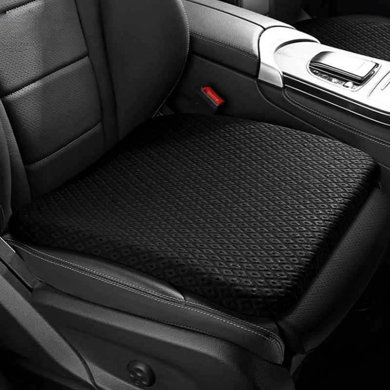 Memory Foam Car Seat Cushion & Lumbar Support – Breathable Seat Pad for Everyday Use - Delicate Leather