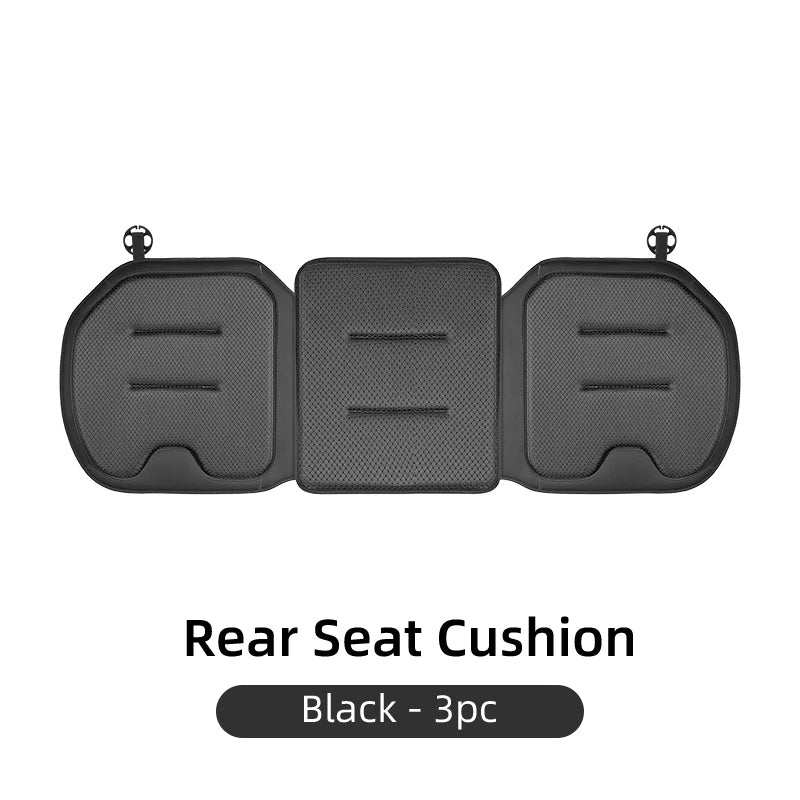Car Seat Cushion Cover – Backrest Protective Pad for Universal Car Seats - Delicate Leather