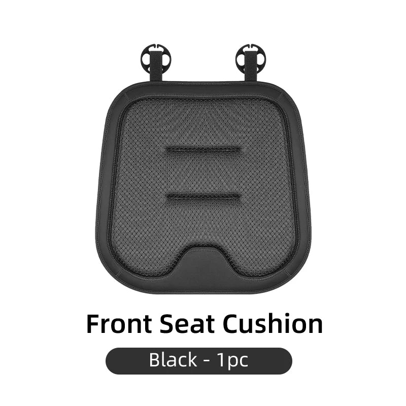 Car Seat Cushion Cover – Backrest Protective Pad for Universal Car Seats - Delicate Leather