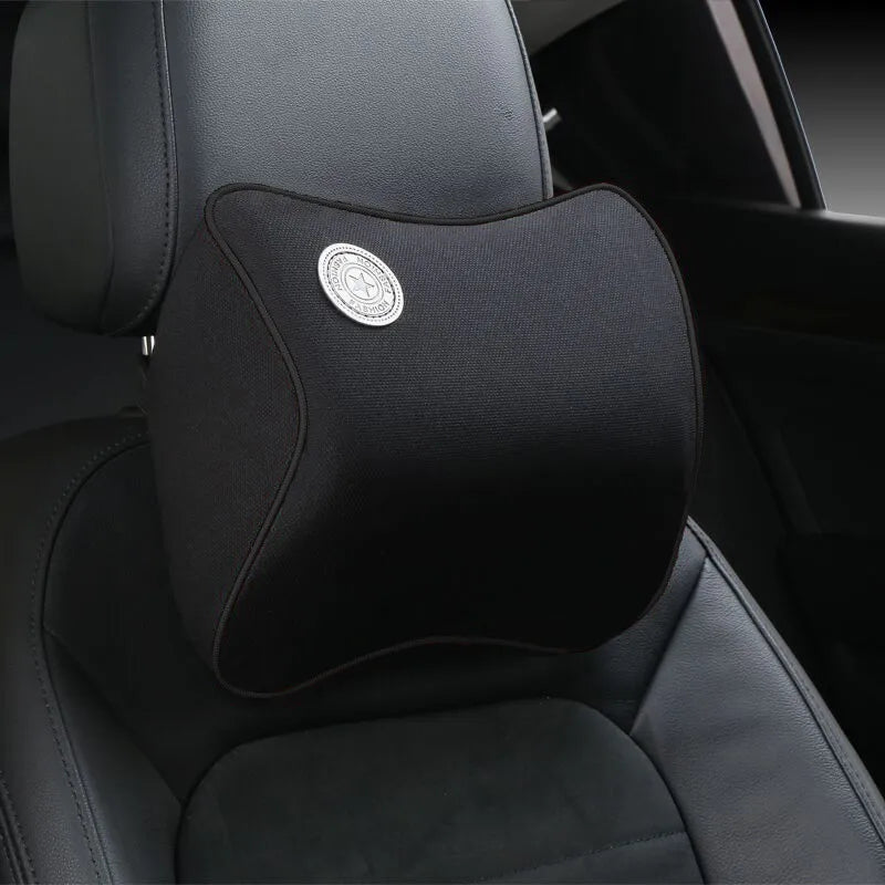 Car Lumbar Support & Neck Pillow Kit – Ergonomic Memory Foam Cushion for Back & Muscle Pain Relief