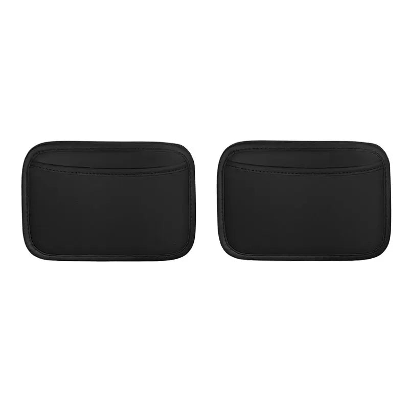 Car Center Console Storage Bag – PU Leather Organizer for Phone, Keys & Car Accessories - Delicate Leather