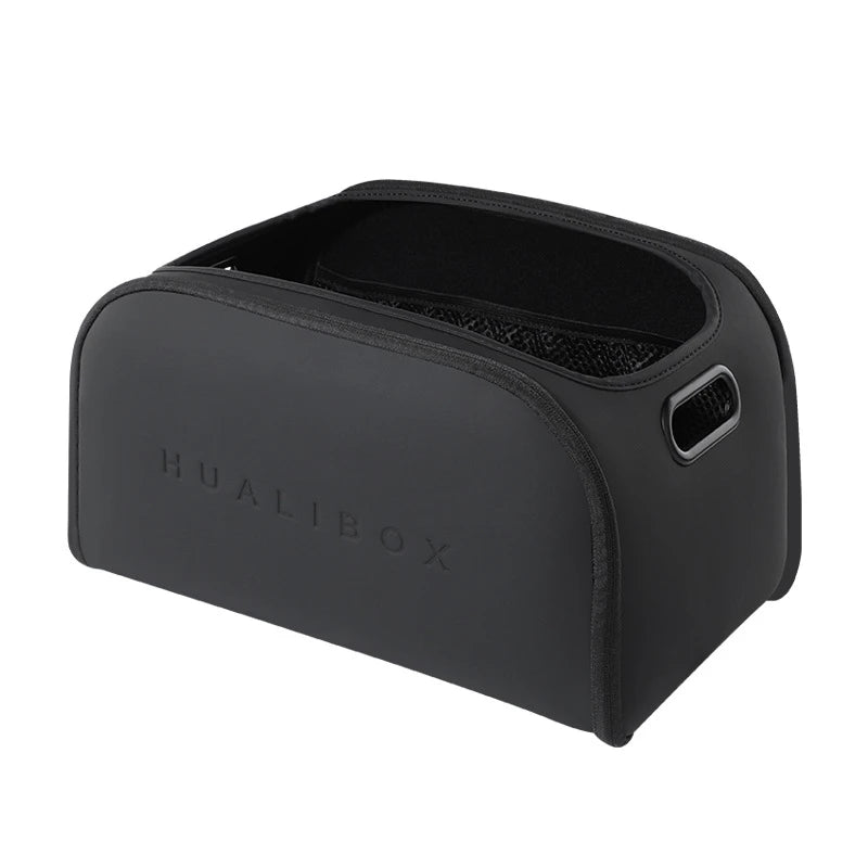 Leather Car Storage Box Organizer – Multi-Function Passenger Seat and Trunk Storage Container - Delicate Leather