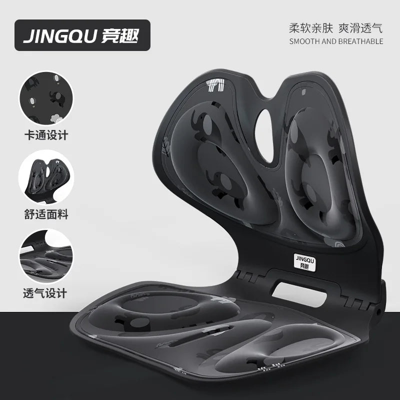 Folding Seat Cushion with Back Support – Posture Support Chair & Bed Cushion - Delicate Leather