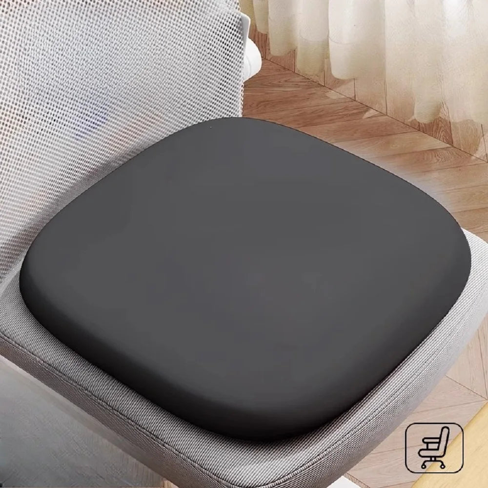 Memory Foam Car Seat Cushion with Lumbar Support – Cool & Breathable Pad for Car, Office, and Home - Delicate Leather