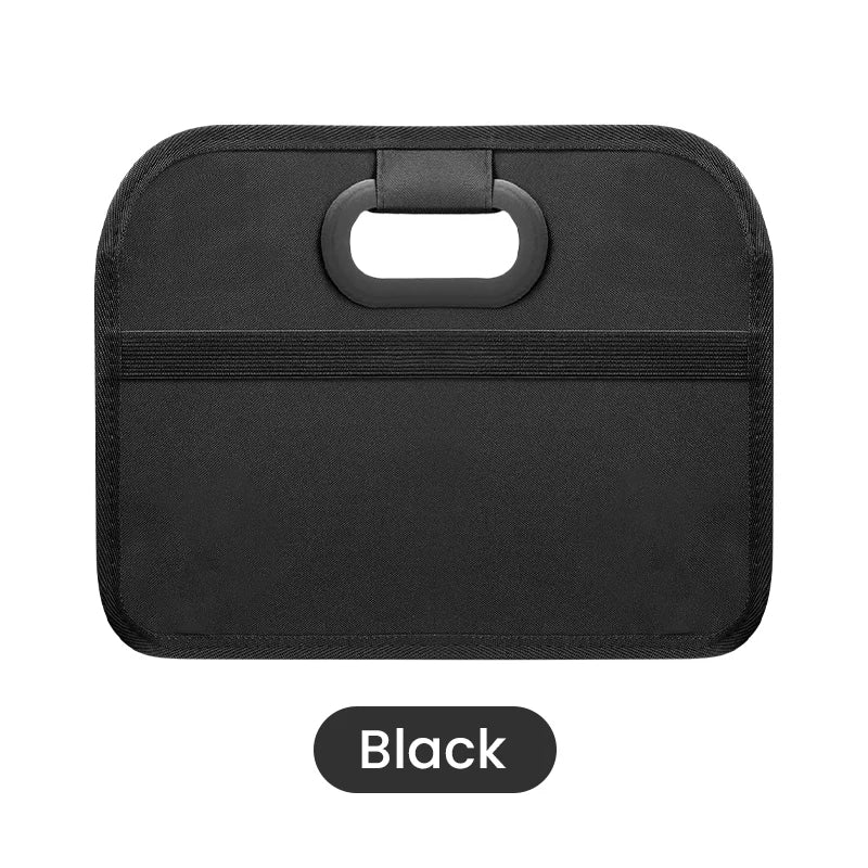 Foldable Trunk Organizer for SUV – Portable Multi-Functional Car Storage Box for Camping & Daily Use - Delicate Leather
