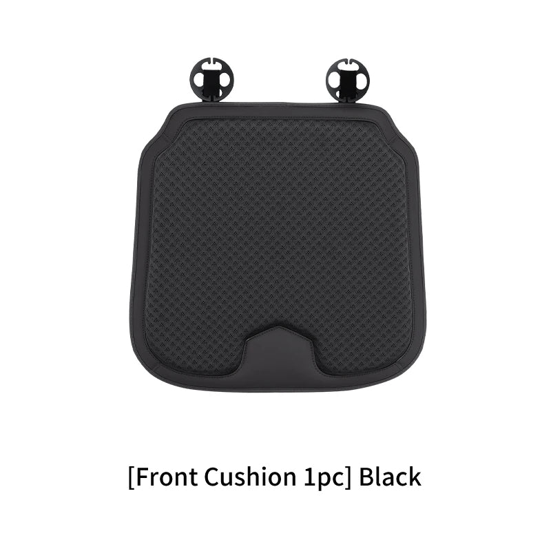 Ice Silk Car Seat Cushion for Porsche Cayenne Macan - Summer Breathable Seat Cover - Auto Memory Foam Seat Protector Accessories - Delicate Leather