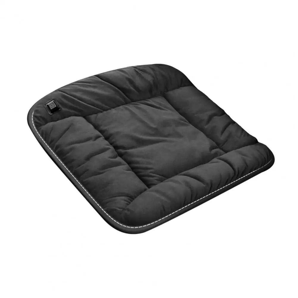 USB Powered Heated Car Seat Cushion – Fast Heating Wear-Resistant Winter Seat Warmer with Adjustable Temperature and Auto-Off - Delicate Leather