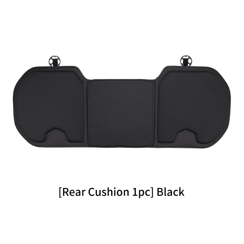 Ice Silk Car Seat Cushion for Porsche Cayenne Macan - Summer Breathable Seat Cover - Auto Memory Foam Seat Protector Accessories - Delicate Leather