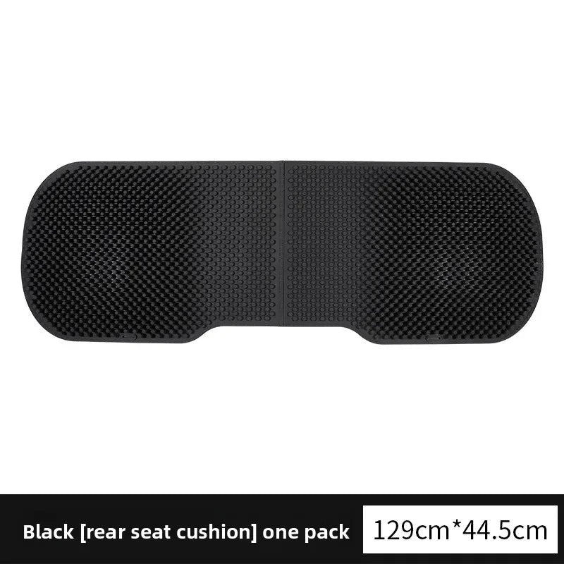 Silicone Non-Slip Car Seat Cushion – Universal Four-Season Cooling Breathable Seat Cover for Car, Office, and Home Use - Delicate Leather